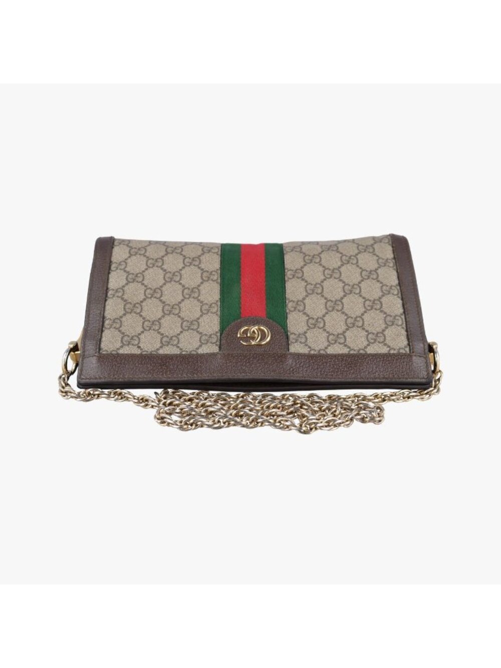 Gucci Ophidia Brown Red Green Canvas Leather Messenger Bag - Picture 8 of 15